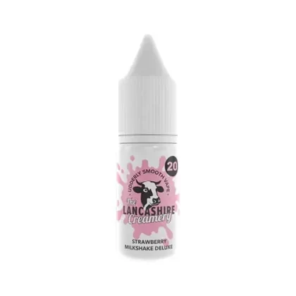 The Lancashire Creamery Strawberry Milkshake Deluxe Nic Salt - 10mg
