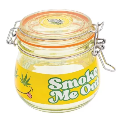 Fujima Dank Tank Smiley Smoke Me Out Glass Jar – 500ml