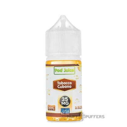 Pod Juice – Tobacco Cubano 30mL - Nicotine Strength#20mg>35mg>55mg
