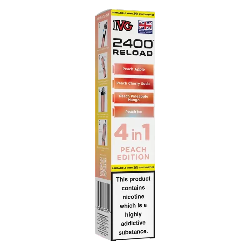 IVG 2400 Reload 4in1 Peach Edition Prefilled Pods