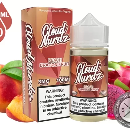 Peach Dragon Fruit by Cloud Nurdz 100ml - Vape Product, Vape Product (31C966)