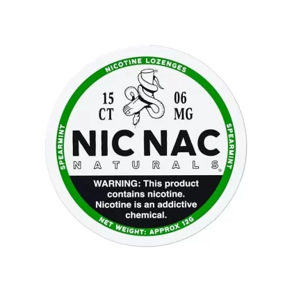 NIC NAC – Nicotine Lozenge – 15pk - Nicotine and Flavor#6mg - Blood Orange>6mg - Lemon>6mg - Peppermint>6mg - Spearmint>6mg - Tangerine