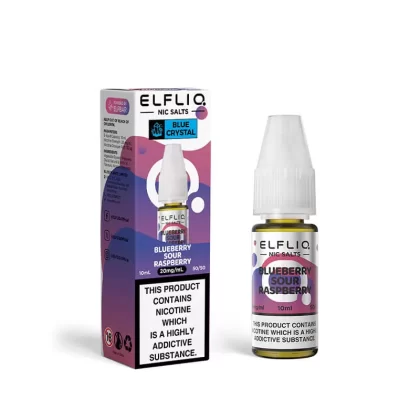 Elf Bar ElfLiq x Crystal Blueberry Sour Raspberry 10ml Nic Salt E-Liquid - 20mg - 20mg