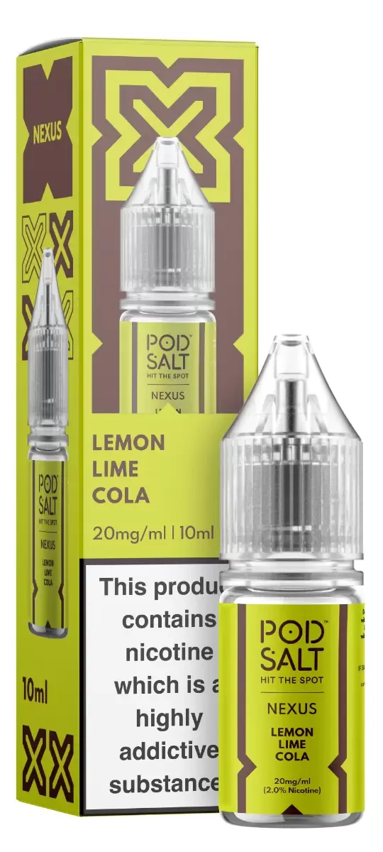 Lemon Lime Cola – Pod Salt Nicotine Salt E Liquid – 10ml – TPD - Vapestorm Co