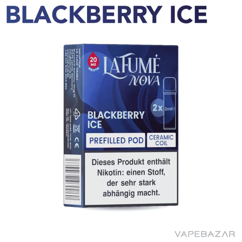 La Fume Nova Pods – Blackberry Ice (2er Pack) - La Fume / Propylenglykol / Aromastoffe / Nikotin / Glycerin - Image 2