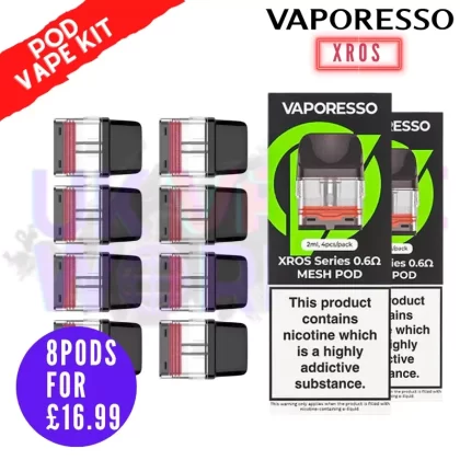 Xros Replacement Pod (2 x Pack Of 4)