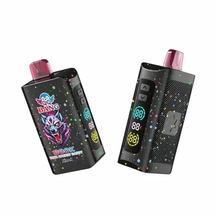 QQ Bang 280K Puffs Disposable Vape with Adjustable Power - Random Flavors(Minimum 2 Pieces), Dragon Fruit Ice; 5-nicotine, 2-nicotine