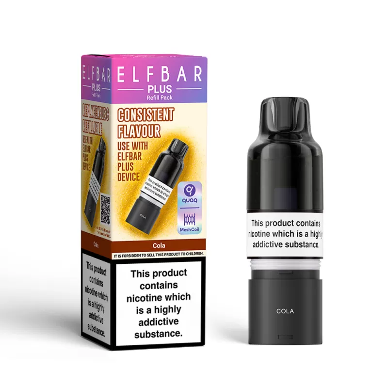 Elf Bar Plus Cola Prefilled Pod + Refill - 20mg
