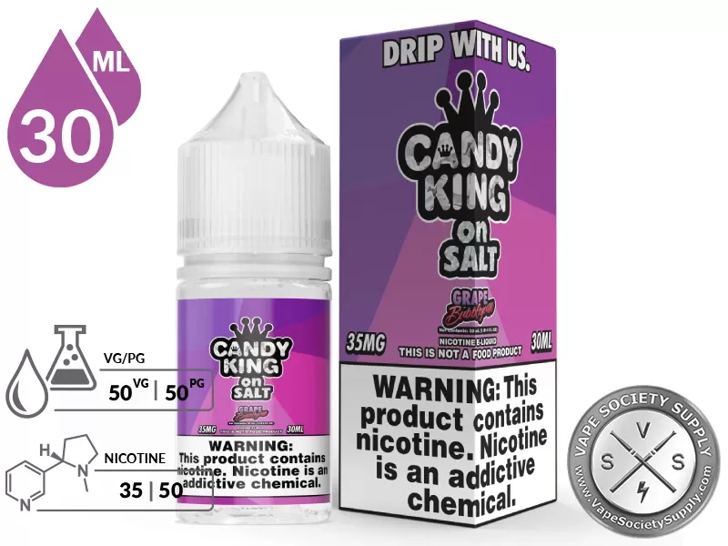 Grape Bubblegum Candy King On Salt 30ml - Image 2