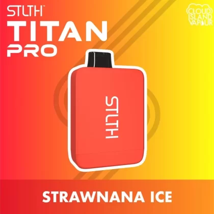 STLTH TITAN PRO Disposable Vape – Strawnana Ice