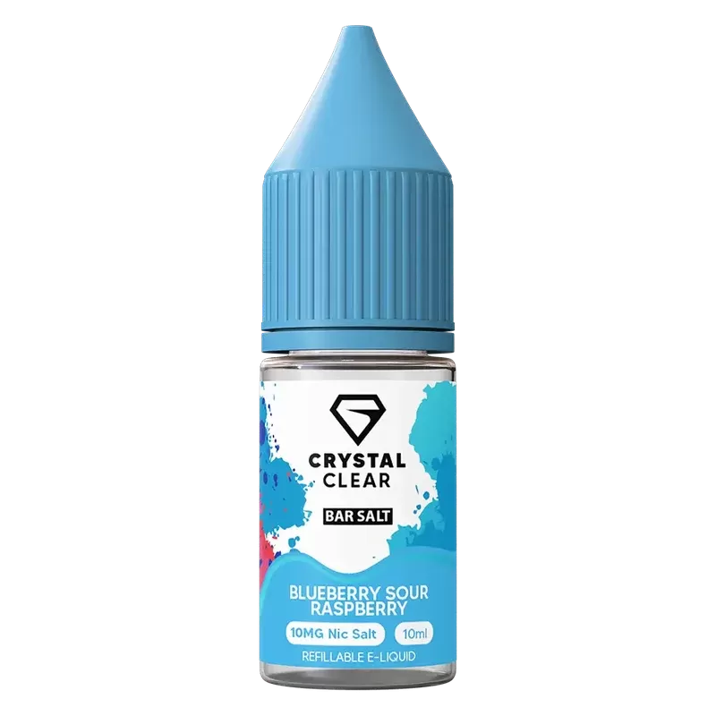 Crystal Clear Blueberry Sour Raspberry Nic Salt 10ml