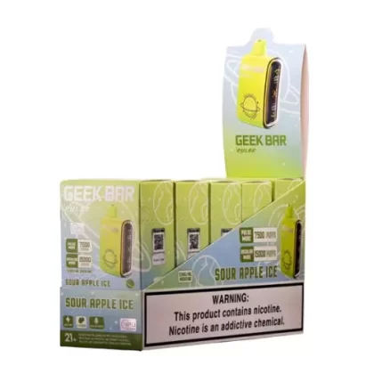 BULK Sour Apple Ice GEEK BAR Pulse – Box of 5
