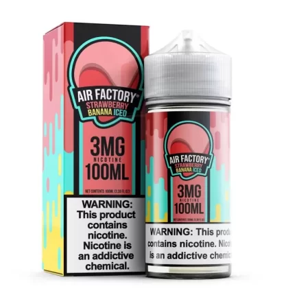 Air Factory Strawberry Banana Iced eJuice - Vape Product; Vape Product, Vape Product (AF3D4E) (AF3D4E)