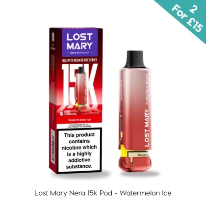 Watermelon Ice – Lost Mary Nera 15K Prefilled Pods