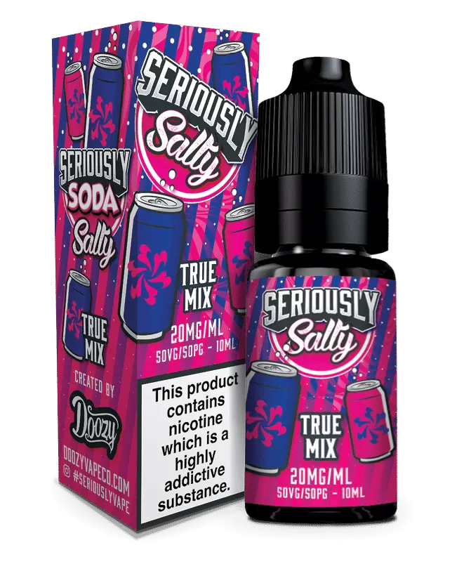 Ayn Tru (True Mix) Seriously Salty – Doozy Nic Salts e Liquid 10ml – TPD - 50%VG - 50% PG; Seriously Soda - Ayn Tru (True Mix)
