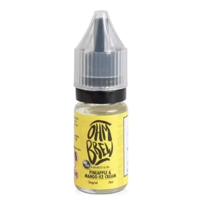 Ohm Brew Pineapple & Mango Ice Cream Nic Salts E Liquid (10ml)