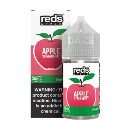 7 Daze Reds Salts Apple Strawberry Nic Salt Vape Juice 30ml - Eightvape