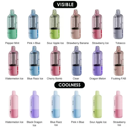 Nexa FLEX Disposable Pod Cartridge 18ml (Visible Version: 35K Puffs; Coolness Version: 25K Puffs) - Black Dragon Ice (Coolness Version) / 50mg / 1pc / CN-SZ