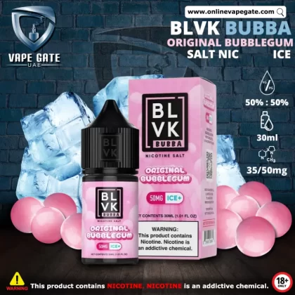 ORIGINAL BUBBLEGUM ICE - BLVK BUBBA SALTS - 30ML - 35 mg / 30 ml