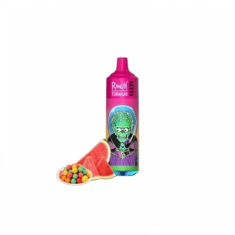 RandM Tornado 9000 Puffs Disposable Vape Nicotine 2% 5% - Random Flavors(fast Delivery), 1.Blueberry Raspberry; 2-nicotine, 5-nicotine - Image 2