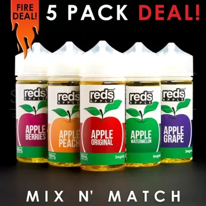 7Daze Reds Eliquid – Mix and Match (5 Pack) 500ml