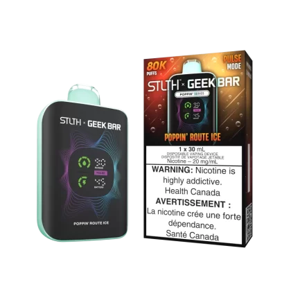 STLTH X GEEK BAR - Poppin' Route Ice - 20 mg/mL (wholeseller) - Excise ON, 20 mg/mL (wholeseller) - Excise AB