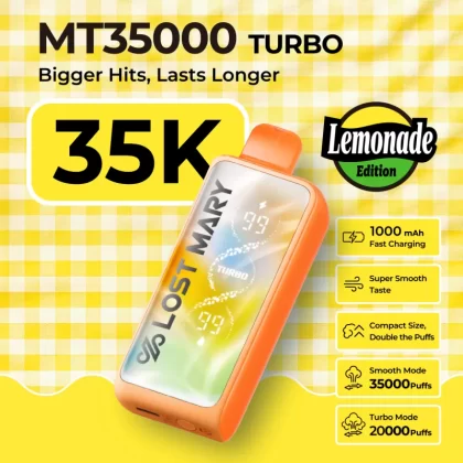 Made in Indonesia | Lost Mary MT35K "Lemonade Edition" Disposable Device - 35,000 Puffs
