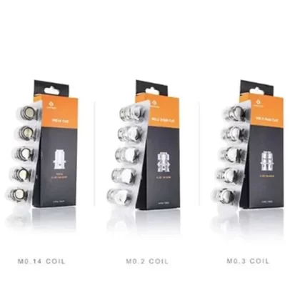 GeekVape M Series Vape Coil - Pack Count#5 Pack~Resistance#0.14ohm Coil>0.15ohm Quad Coil>0.2ohm Triple Coil>0.3ohm Dual Coil