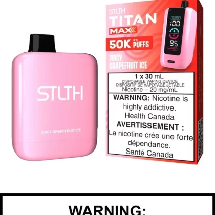 Juicy Grapefruit Ice STLTH Titan Max Disposable Vape