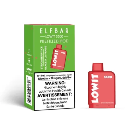 ELF BAR LOWIT 5500 – STRAWBERRY ICE