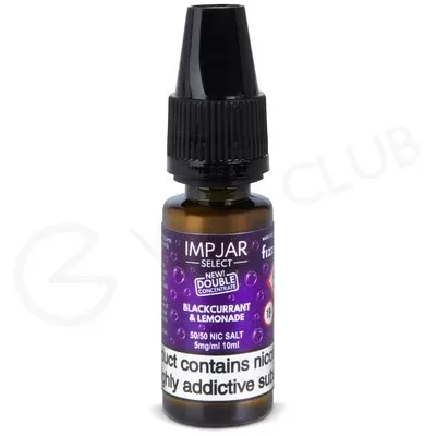 Blackcurrant & Lemonade Nic Salt E-Liquid by Imp Jar Select