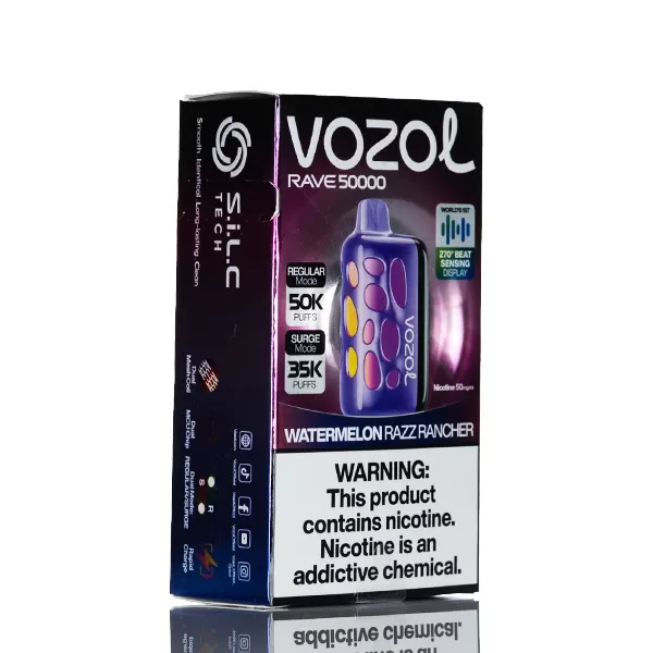 Vozol Rave 50K 50000 Puffs Disposable Vape - 20mL - Lemon Heads - Image 3