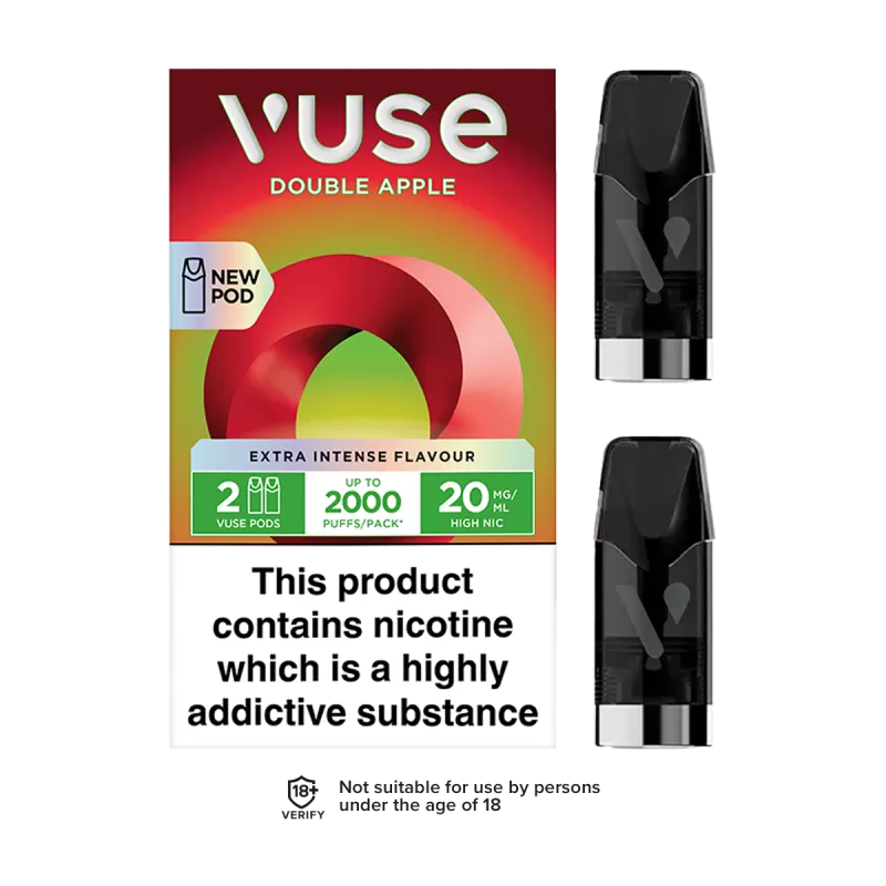 Double Apple Vuse Pro Pods - 20mg - Vape Product (C632ED)