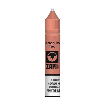 PEACH ICE TEA NICOTINE SALT E-LIQUID BY ZAP! - Nicotine Strength#10ml Bottle - 10mg Nicotine>10ml Bottle - 20mg Nicotine
