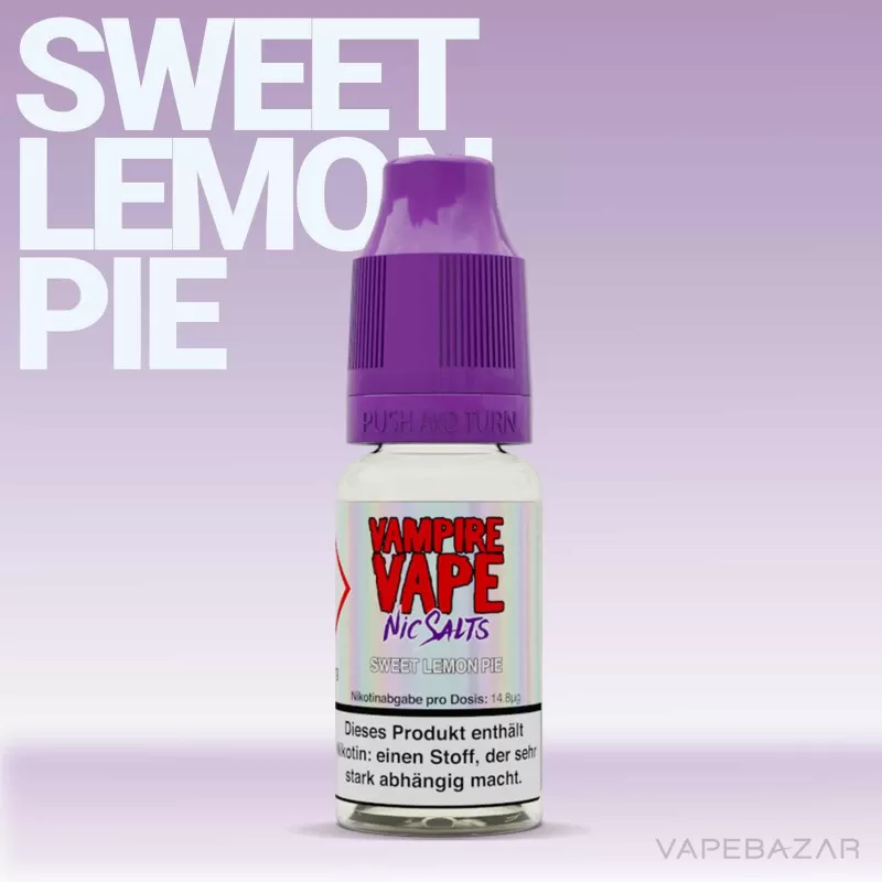 Vampire Vape Nic Salts – Sweet Lemon Pie - Vapebazar - Image 2