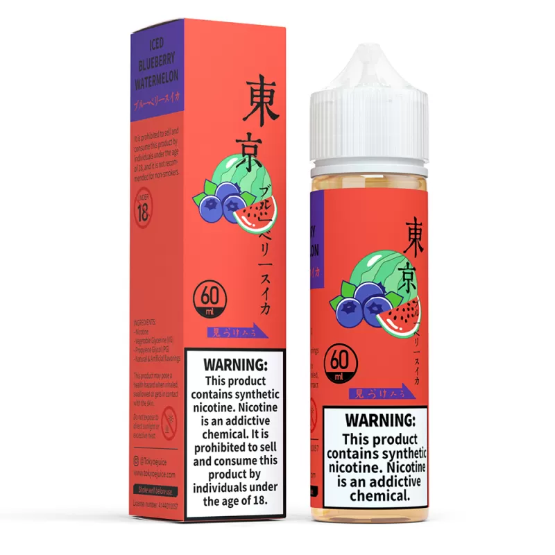 Tokyo Iced Blueberry Watermelon 60ml - Vapebazaar Pk