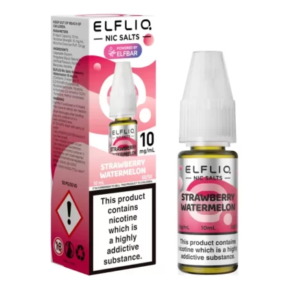 Strawberry Watermelon Nic Salt E-Liquid by Elf Bar Elfliq (10ml) - 20mg
