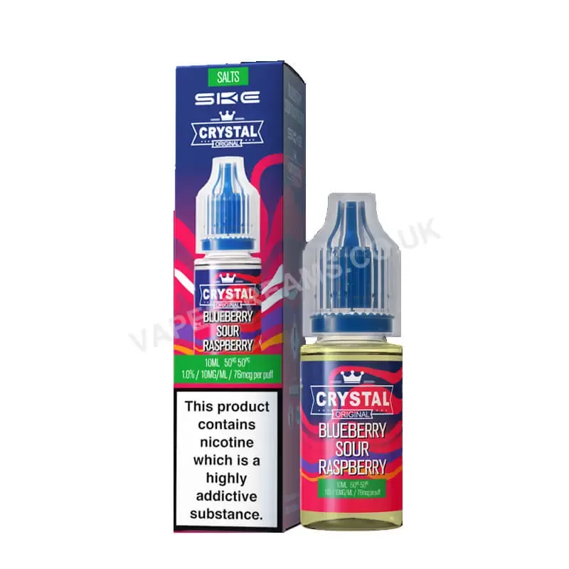 SKE Crystal Blueberry Sour Raspberry Nic Salt E-liquid - Vapestreams Co