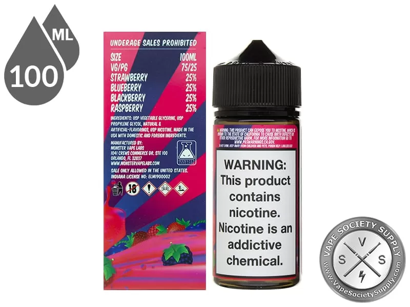 Mixed Berry Fruit Monster 100ml - Image 3