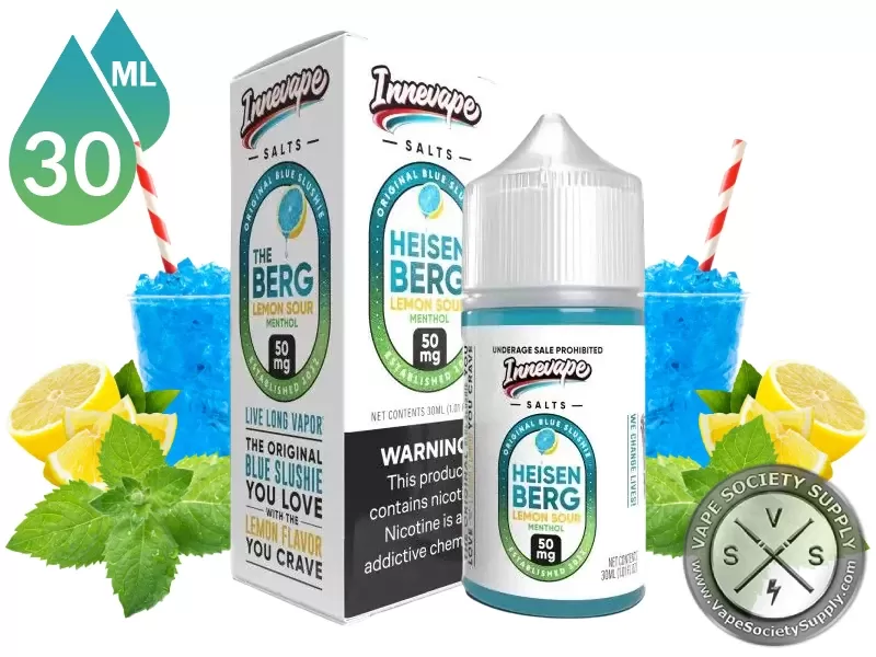Heisenberg Lemon Sour Menthol Innevape Salts 30ml - Vape Product, Vape Product