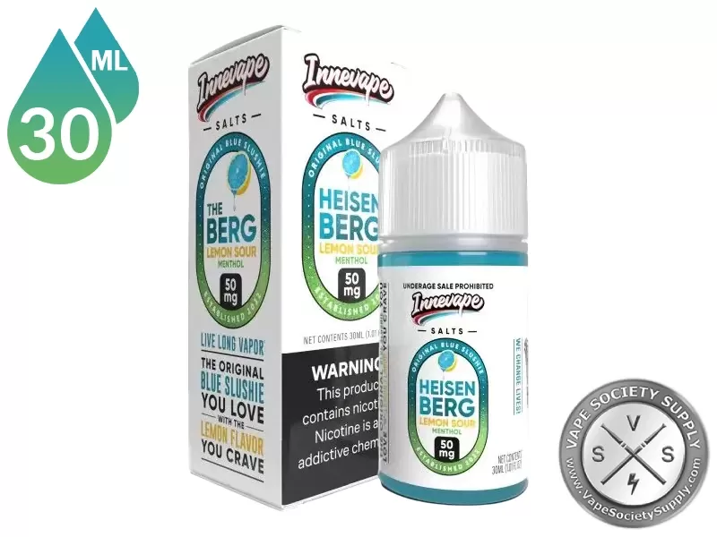 Heisenberg Lemon Sour Menthol Innevape Salts 30ml - Vape Product, Vape Product - Image 3