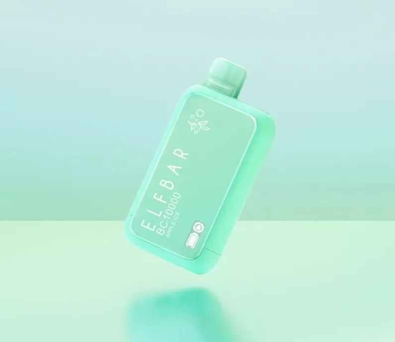 Elf Bar BC 10000 Puffs Disposable Pod Device - 50 mg / Apple Ice - Image 3