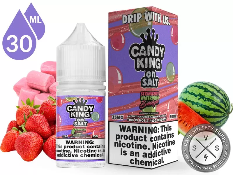 Strawberry Watermelon Bubblegum Candy King On Salt 30ml - Vape Product, Vape Product
