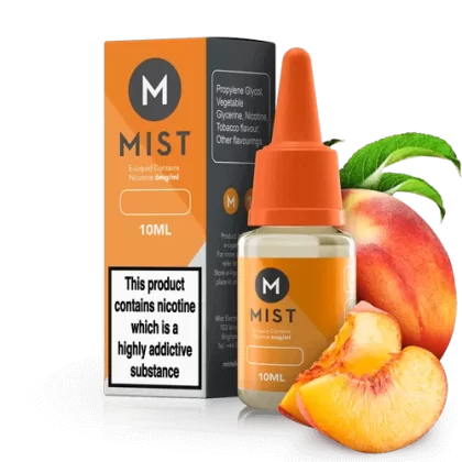Juicy Peach E Liquid 10ml - 30PG/70VG (Extra Vapour) / NONE 0mg