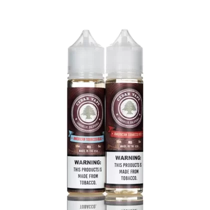 Cedar Vape E-Liquid - No Nicotine Vape Juice - 60ml (DISCONTINUED) - American Tobacco Blue