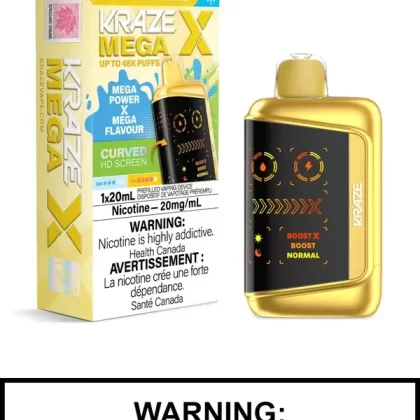 Tangy Pineapple Ice Kraze Mega X Disposable Vape