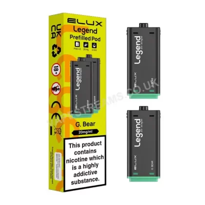 Elux Legend 1500 G Bear Pods - Vapestreams Co