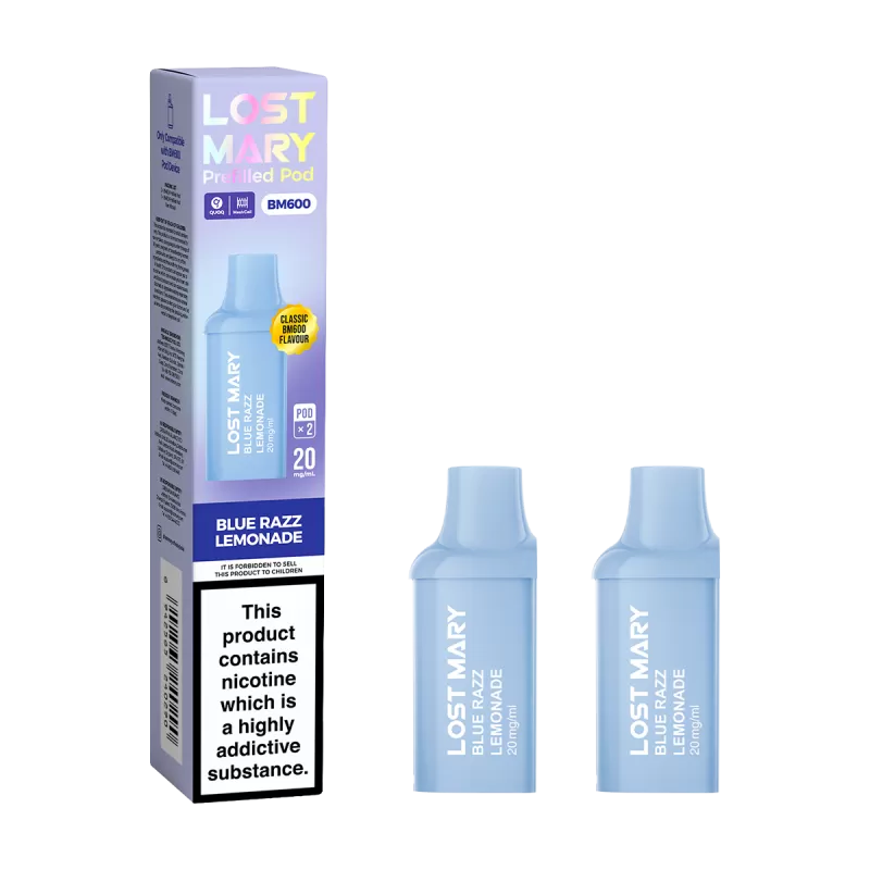 Blue Razz Lemonade Lost Mary BM600 Pods - Ecigwizard