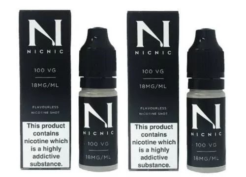 Nicotine Shots by NicNic – 18mg Nic Shot 100VG