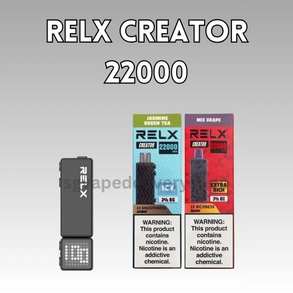 Relx Creator 22000 Puffs - Cartridge Only / Green Grape Ice